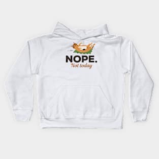 Nope Not Today Cat And Mouse Kids Hoodie